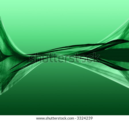 green waves under water