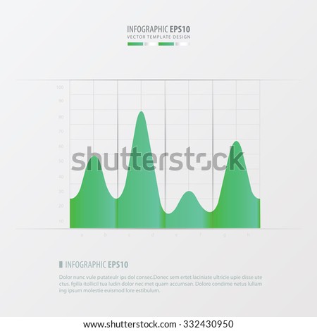 graph and infographic design  green color