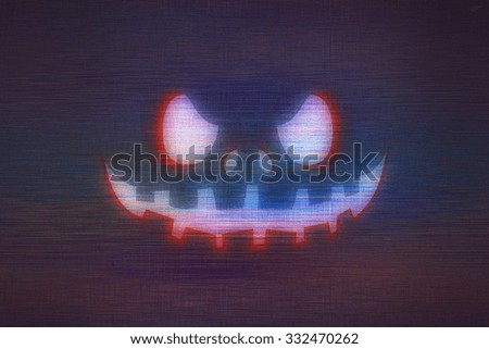 Abstract Halloween face
