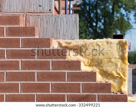 building with cavity wall insulation Royalty-Free Stock Photo #332499221