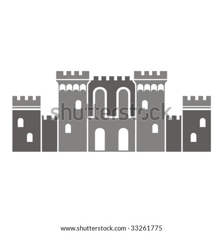 Vector illustration of a fortress.