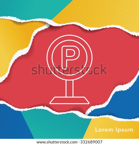 parking line icon