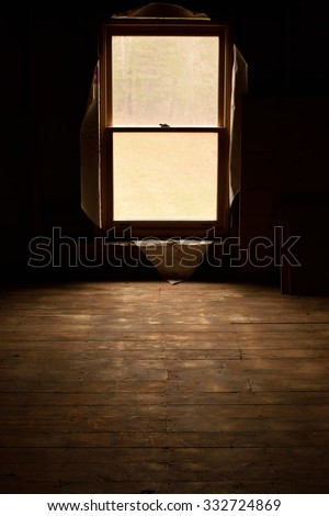 Sunlight Through Window of Abandoned House