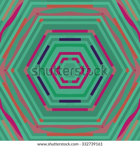 Flat ethnic seamless pattern. Colorful geometrical ornament tiles. For different design uses, as wallpaper, pattern fills, web page background, surface textures for print and dalle production.