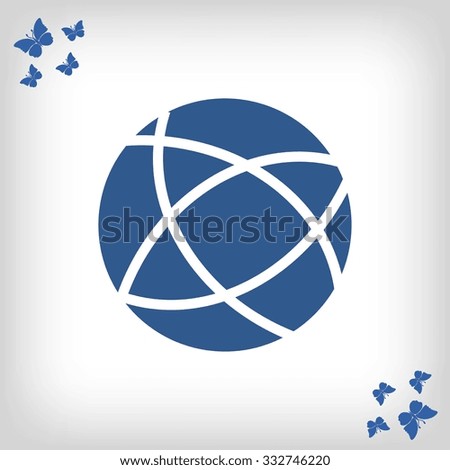 Global technology vector icon