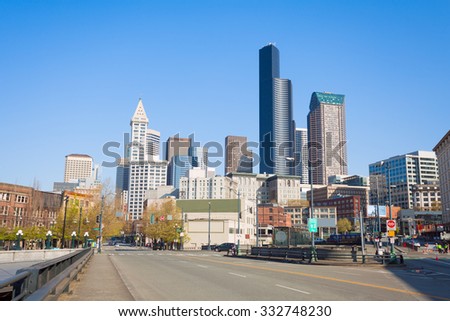Seattle downtown view during day time, USA