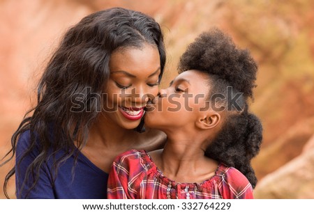 Child Kiss Happy Mother