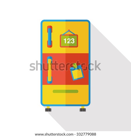 refrigerator flat icon