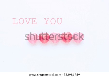 love and heart and valentine day
