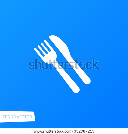 Knife & Fork Icon Royalty-Free Stock Photo #332987213