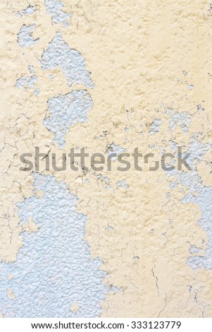 Peeling paint a house facade, picture symbolizing decay and change texture background