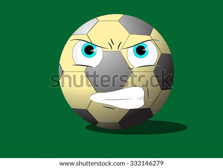 Angry soccer Ball