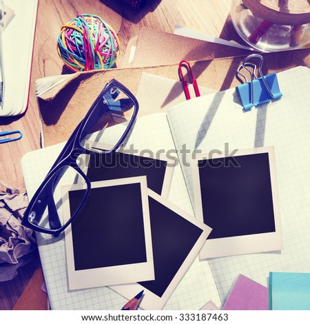 Designer Desk Architectural Tools Notebook Working Place Concept