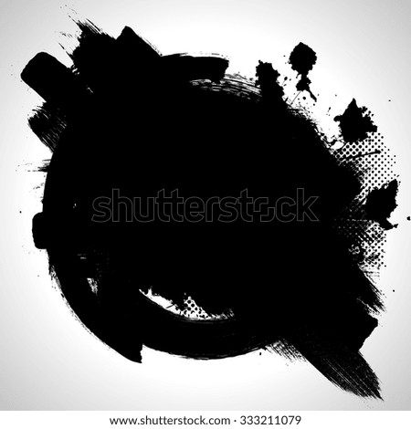 splatter Paint Texture . Distress Grunge background . Scratch, Grain, Noise rectangle stamp . Black Spray Blot of Ink.Place illustration Over any Object to Create Grungy Effect .abstract vector