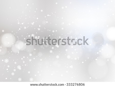 Shining snow Blur Christmas Backdrop. Vector illustration
