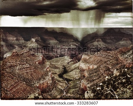 Storm over the Grand Canyon,Arizona,USA