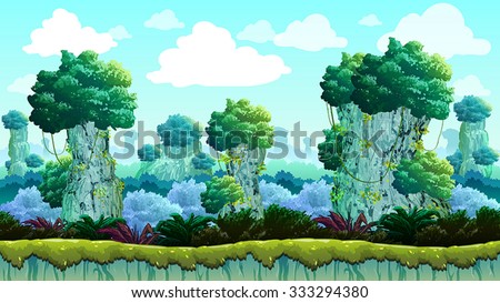 Terrain Forest Game Background