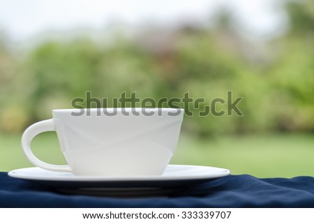 Coffee Cup-nature background