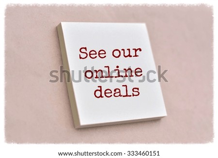 Text see our online deals on the short note texture background