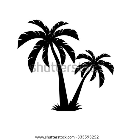 palm trees vector 