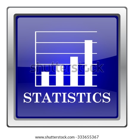 Statistics icon. Internet button on white background. EPS10 vector.
