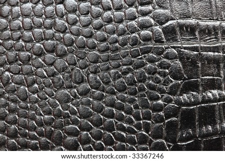 Macro picture of black leather