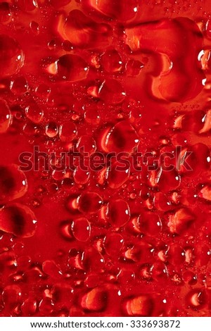 A studio photo of water droplets up close