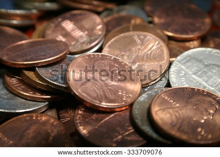 Pennies close up high quality