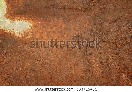 Rust metal plate for texture and background
