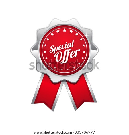 Special Offer Red Vector Icon Design