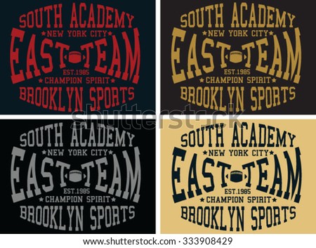 south academy graphic design, brooklyn sports t-shirt design