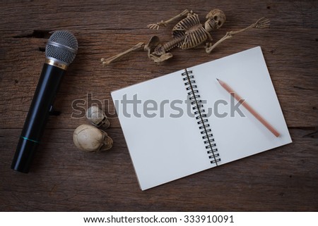 The still life photography concept by memory and note