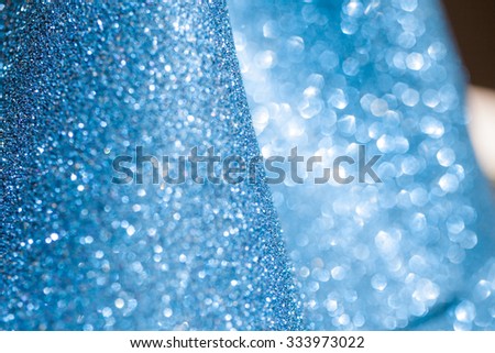 Abstract blue glitter background. Christmas abstract lights background