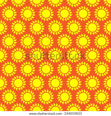 Cute seamless vector pattern of sun. Doodle hand drawn style . Bright and beautiful retro seamless pattern. Retro Patterns Set