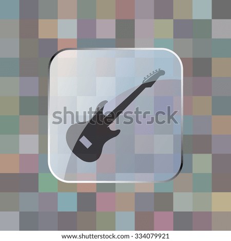 vector illustration of modern icon guitar