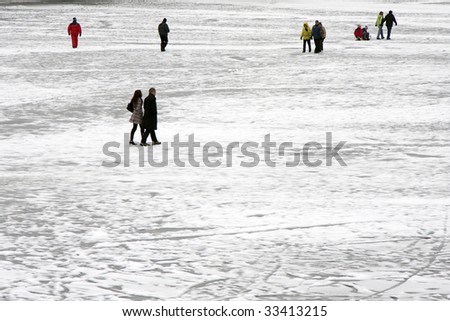 people on ice