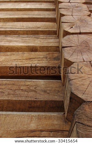 Log cabin corner