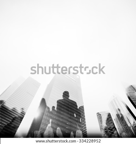 Business People Rush Hour Walking Commuting City Concept Royalty-Free Stock Photo #334228952
