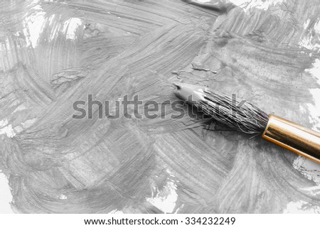 Light gray painting brush strokes as a background