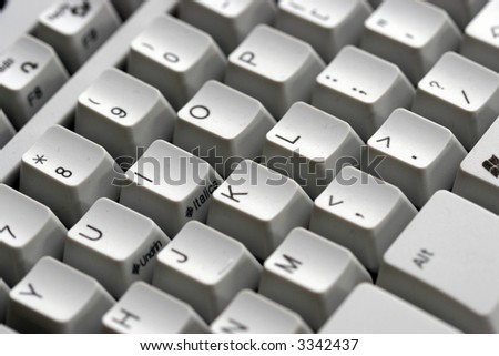  Computer keyboard -  close-up