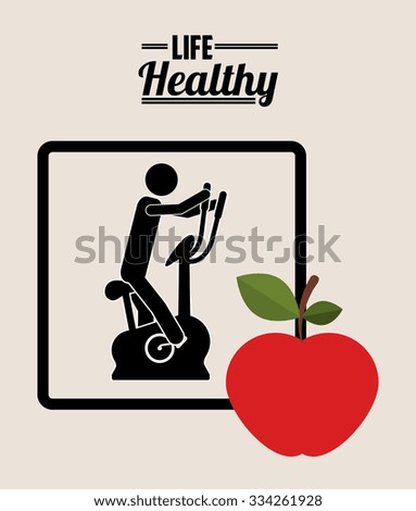 life healthy design, vector illustration eps10 graphic 
