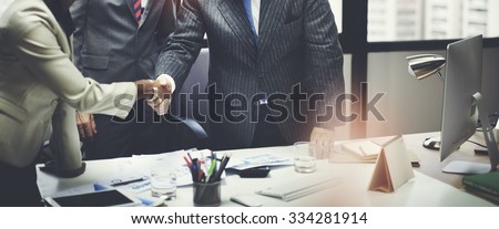 Business People Meeting Corporate Handshake Greeting Concept Royalty-Free Stock Photo #334281914
