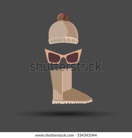 fashion bag sunglasses illustration vector set collection women clothes shoes