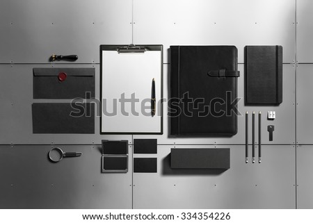 Premium Stationery, Branding Mock-up, with clipping path, isolated, changeable background