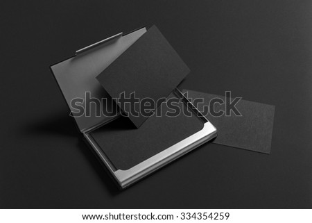 Premium Business Card Stationery, Branding Mock-up, with clipping path, isolated, changeable background