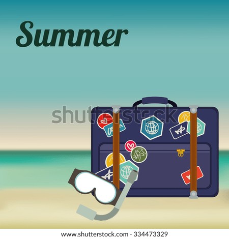 summer vacations design, vector illustration eps10 graphic 
