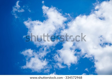 clouds, sunny day, sunshine, blue skies, white clouds