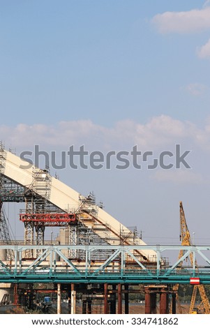 bridge construction site
