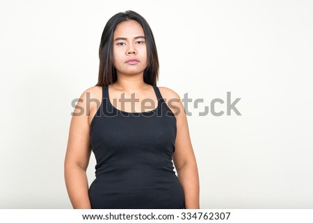 Overweight Asian woman