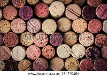 Wine corks background horizontal Royalty-Free Stock Photo #334790354
